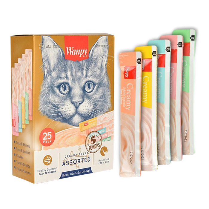 Wanpy Karışık Sıvı Kedi Ödülü 25x14 gr