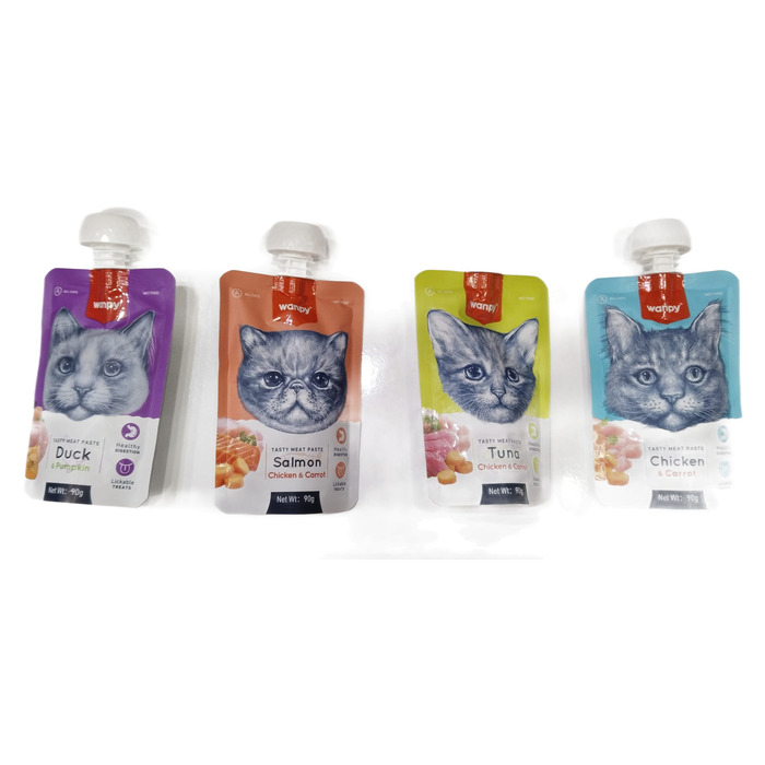 Wanpy Kapaklı Kedi Ödülü 4x90 Gr