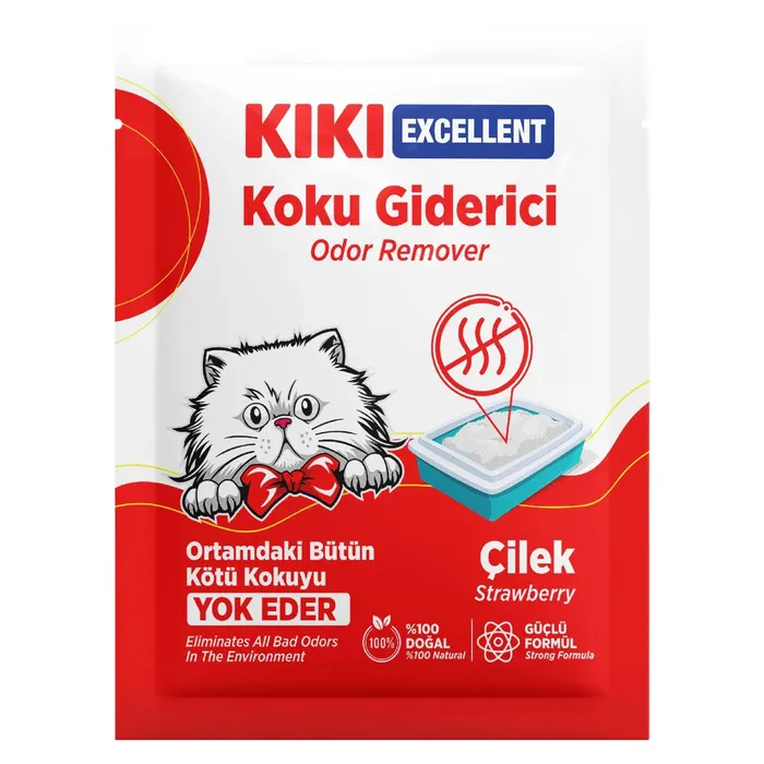 Kiki Excellent Kedi Koku Giderici Çilek Kokulu 25 Gr