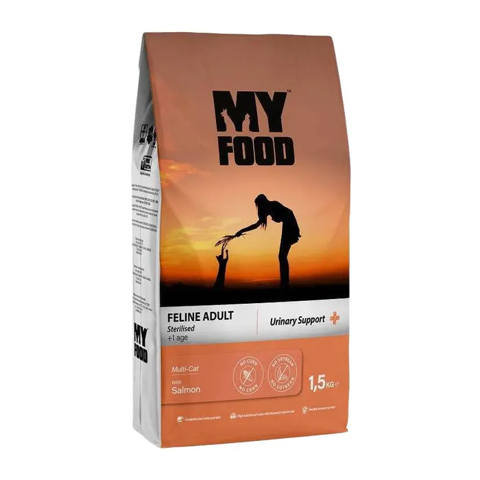 My Food Somonlu Kısırlaştırılmış Yetişkin Kedi Maması Urinary Support 1,5 Kg