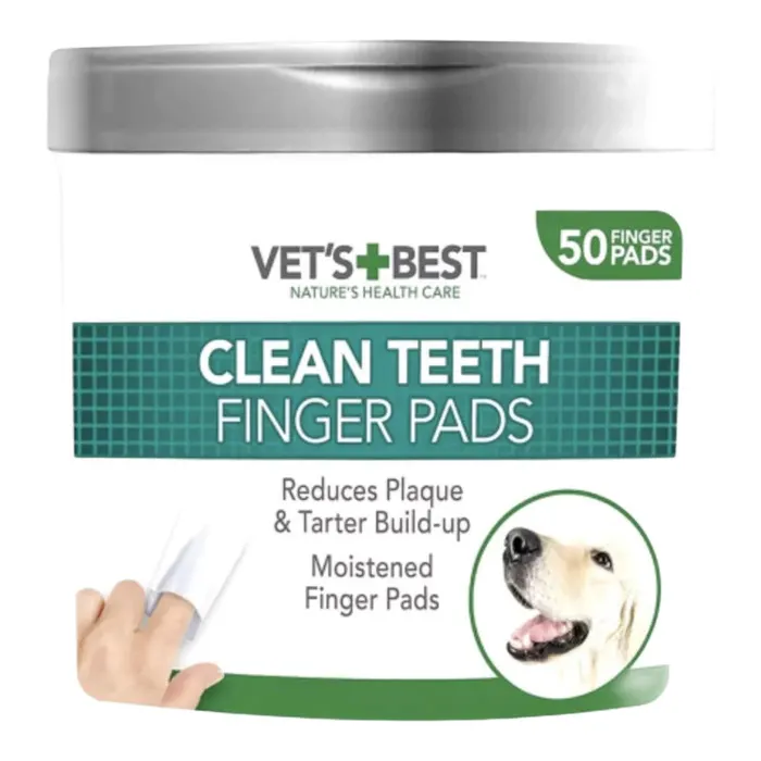 Vets Best Clean Teeth Köpek Diş Temizleme Parmak Pedi 50 Adet