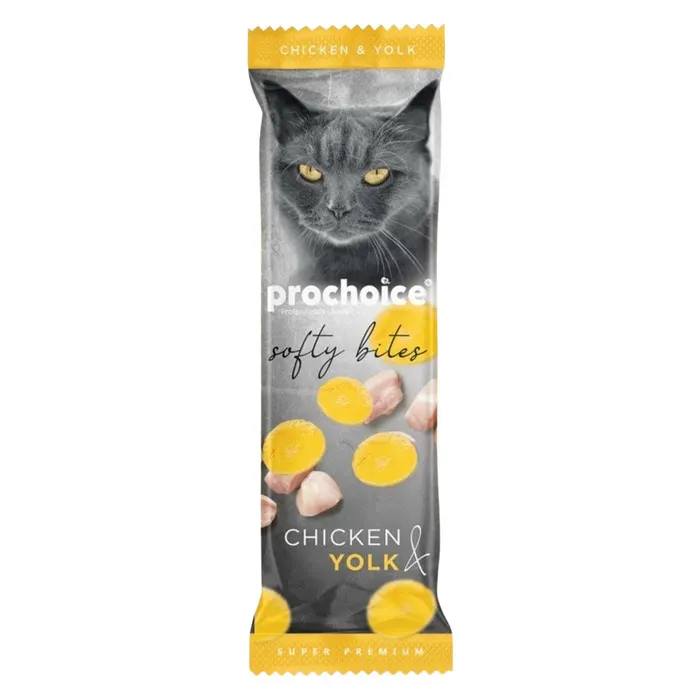 Softy Bites Tavuk & Yumurta Sarisi Yumusak Kedi Ödülü 10 Gr
