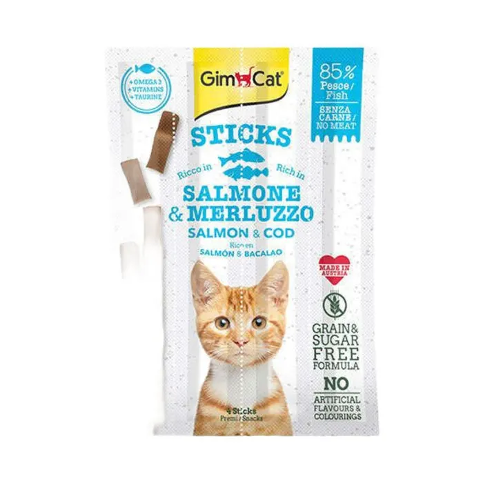 Gım Cat Somon Ve Morına Balıklı Stıcks 20 Gr