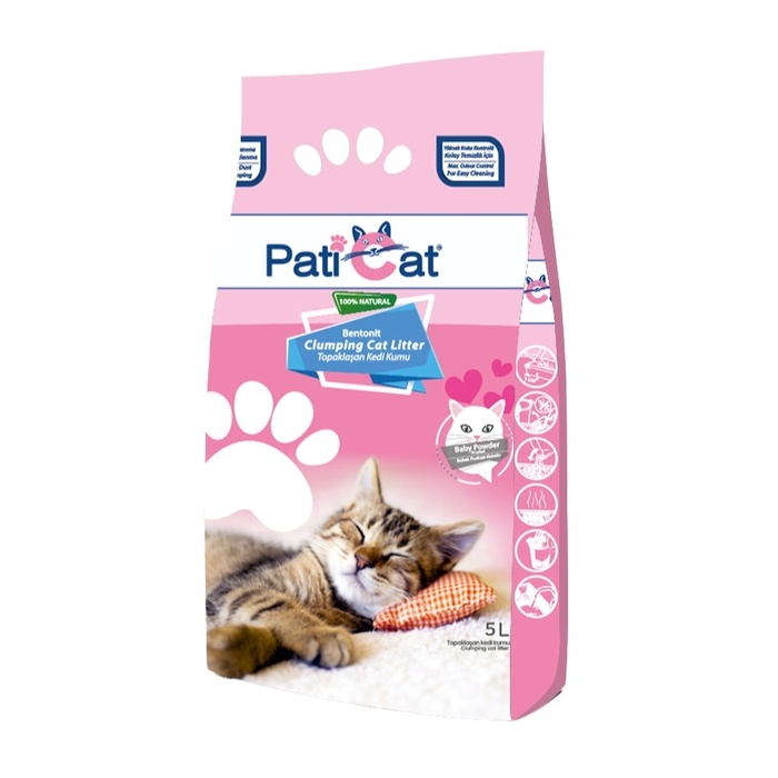Kedi Kumu Pudra Kokulu İnce Taneli Topaklanan 5 Lt