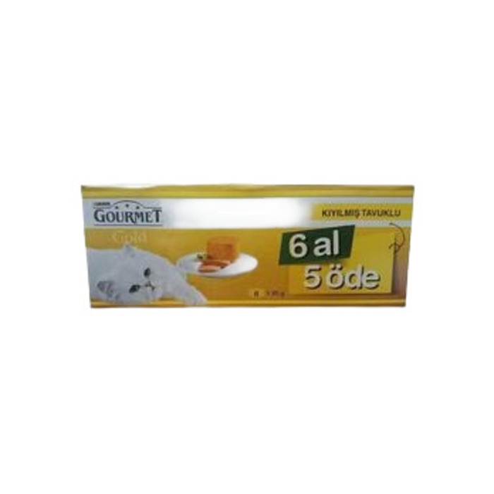 Kıyılmış Tavuklu Kedi Yaş Maması 6 Al 5 Öde 85 Gr