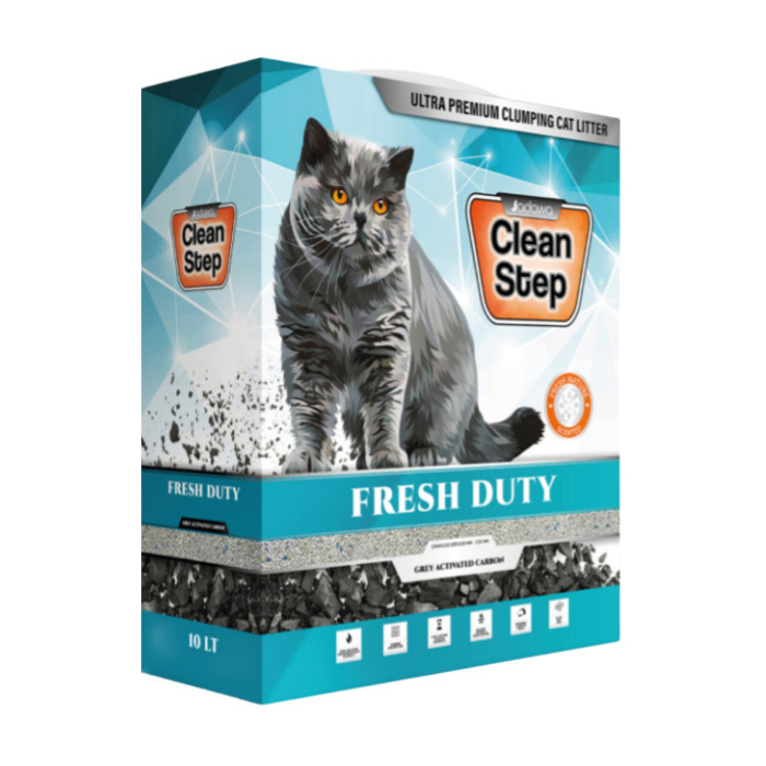 Clean Step Fresh Duty Bahar Esintisi Aktif Karbonlu Bentonit Kedi Kumu 10 Litre