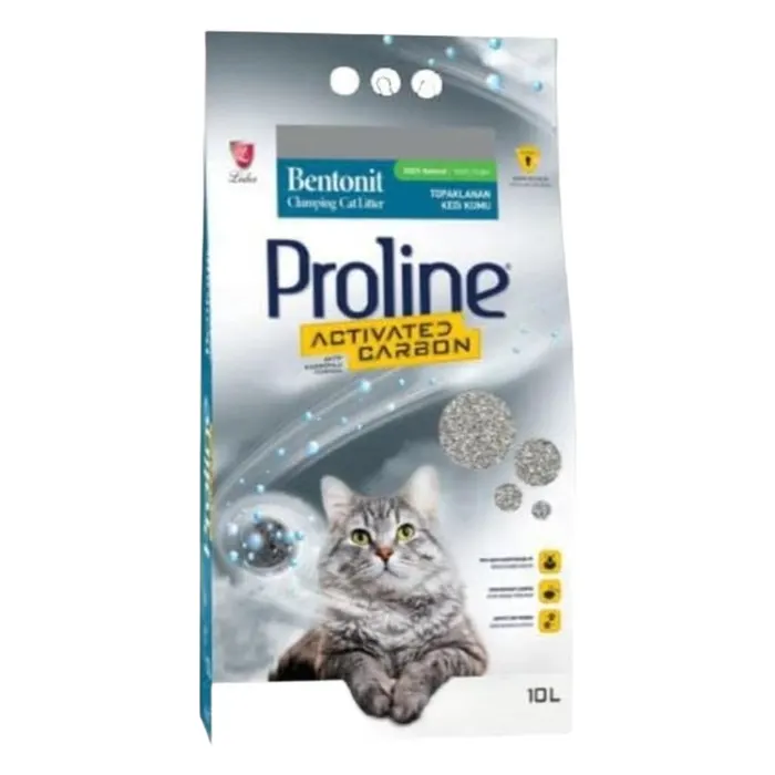 Proline Bentonit Kokusuz Aktif Karbonlu Kedi Kumu 10 L