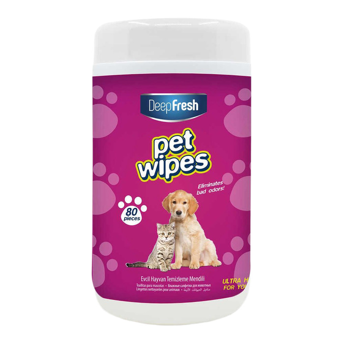 Kedi Köpek Islak Mendil 80'li Paket