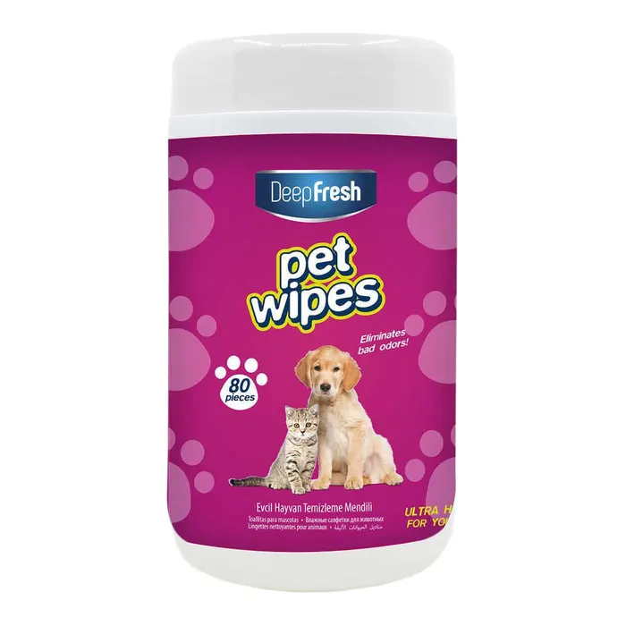 Kedi Köpek Islak Mendil 80'li Paket