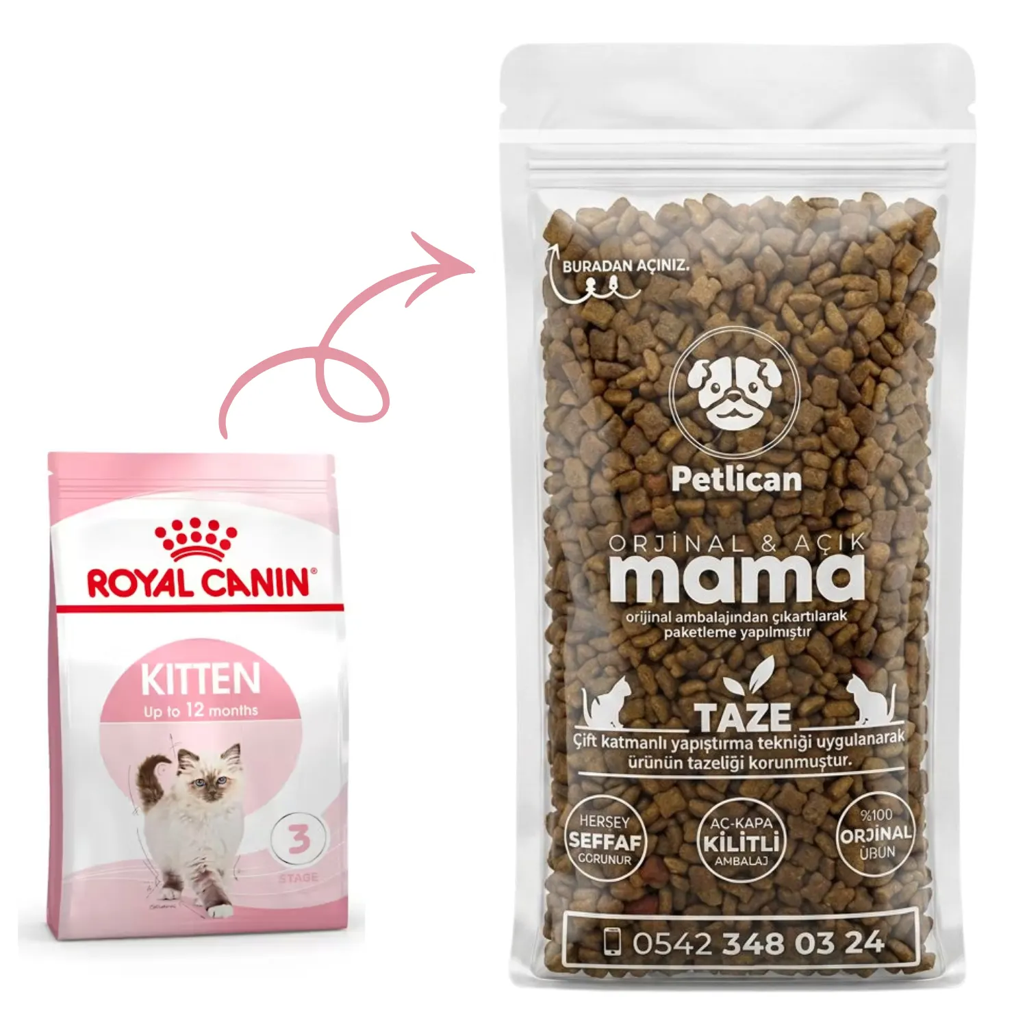 Royal Canin Kitten Yavru Kedi Maması Açık 1 Kg