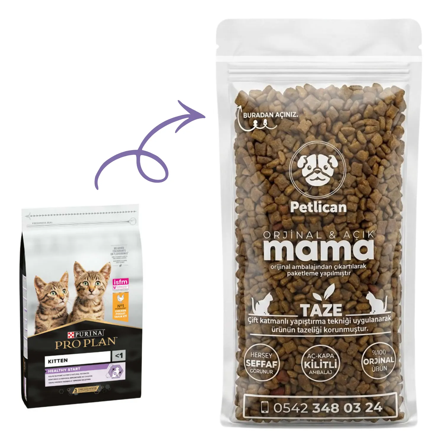 Proplan Kitten Yavru Kedi Maması Açık 1 Kg