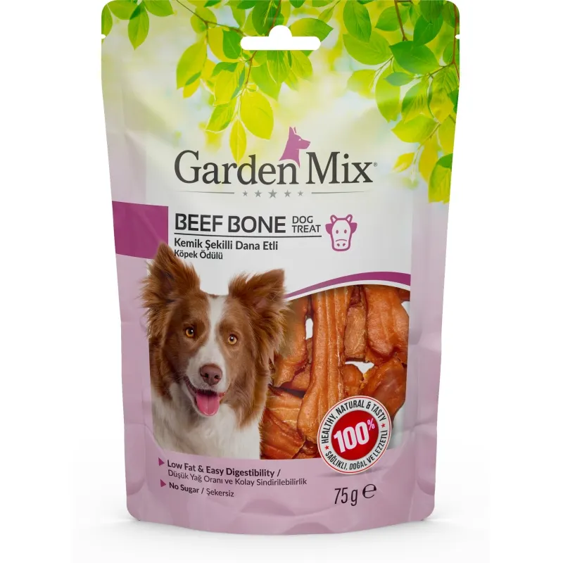 Garden Mix Kemik Sekilli Dana Etli Köpek Ödülü 75 Gr