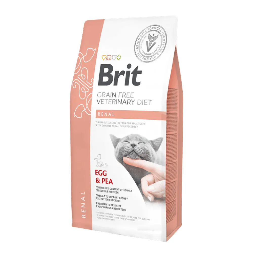Brit Veterinary Diet Renal Yumurta Ve Bezelyeli Kedi Maması 2 Kg