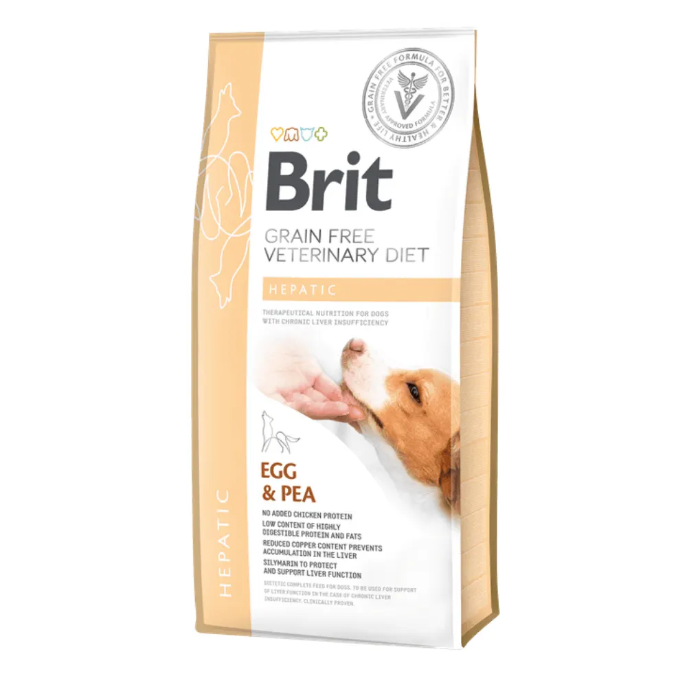 Brit Veterinary Diet Hepatic Yumurta Ve Bezelyeli Köpek Maması 2 Kg