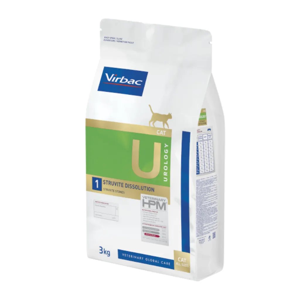 Virbac U1 Urology Struvite Dissolution Uriner Kedi Maması 3 Kg