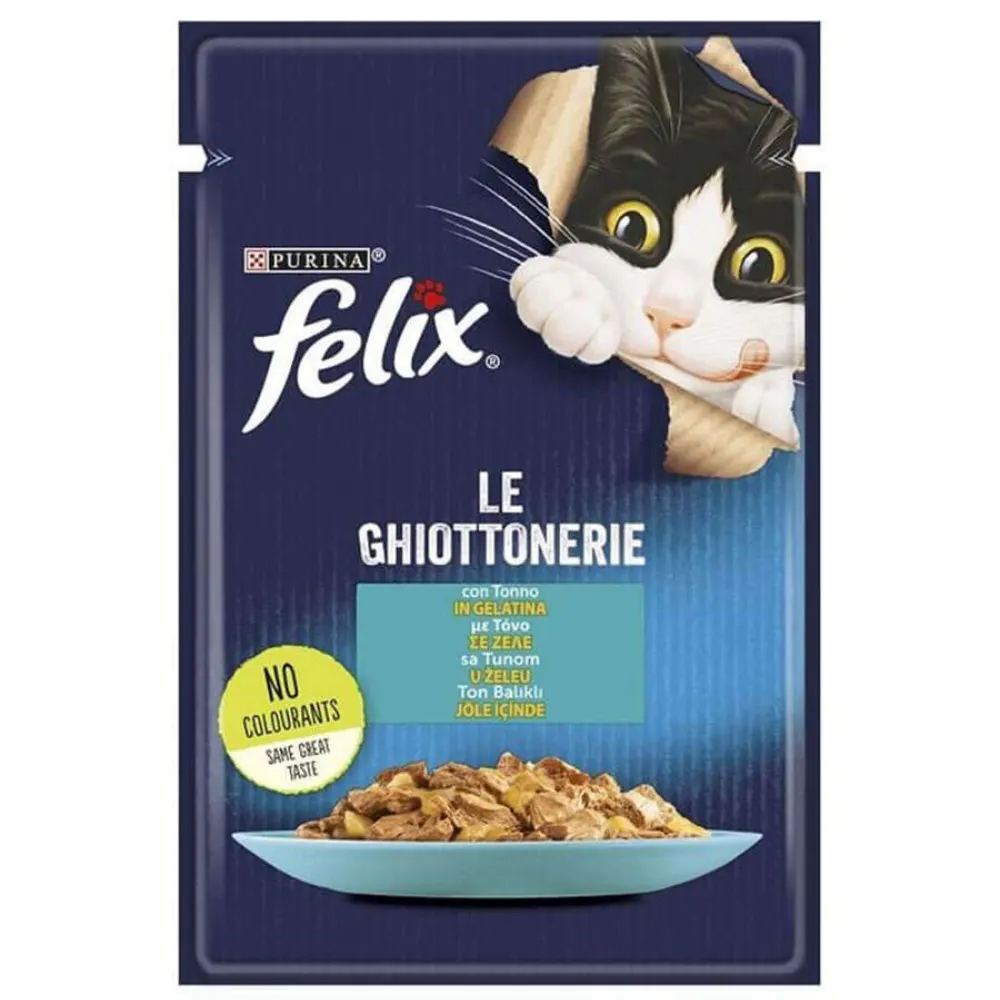 Felix Pouch Le Ghiottonerie Ton Balıklı Yaş Kedi Maması 85 Gr
