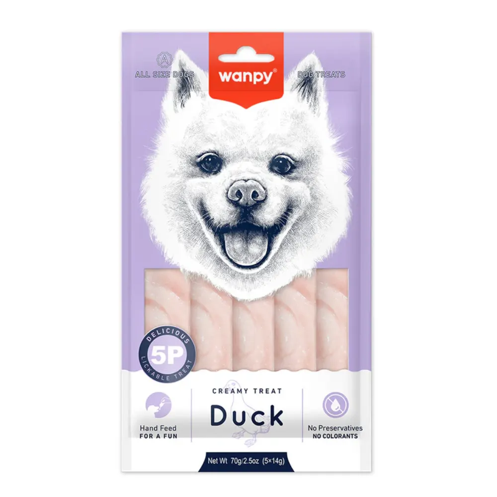 Wanpy Krema Köpek Ödül Maması Ördekli 14 Gr 5 Adet