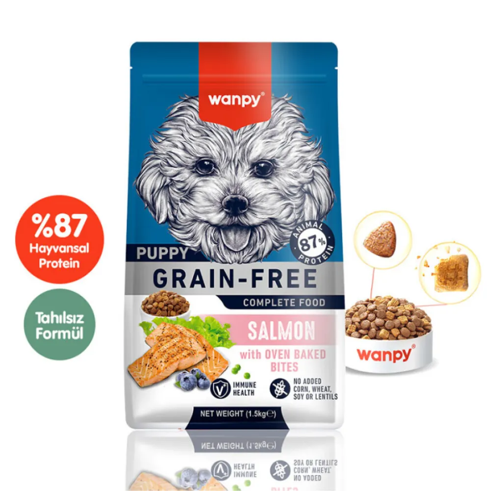 Wanpy Puppy Yavru Köpek Maması Somonlu 1,5 Kg