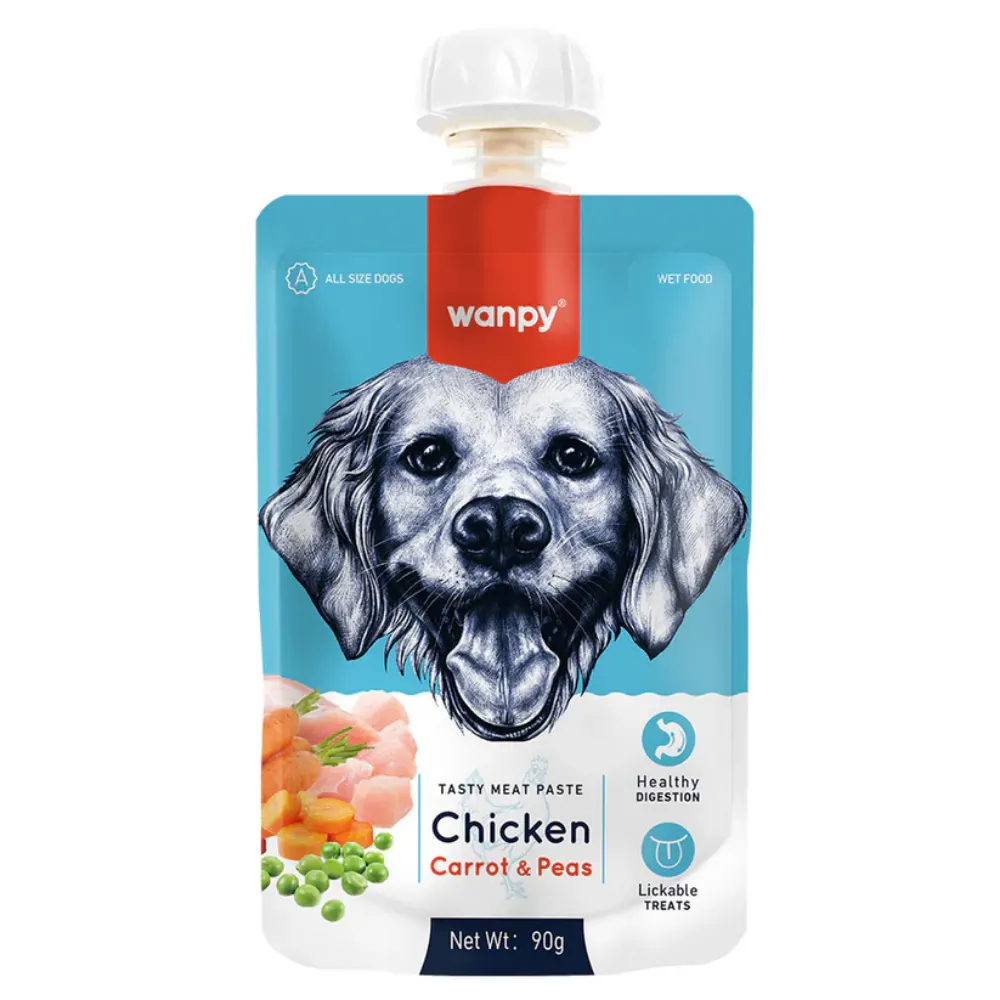 Wanpy Tasty Meat Paste Köpek Et Ezmesi Tavuklu Ve Havuçlu 90 Gr