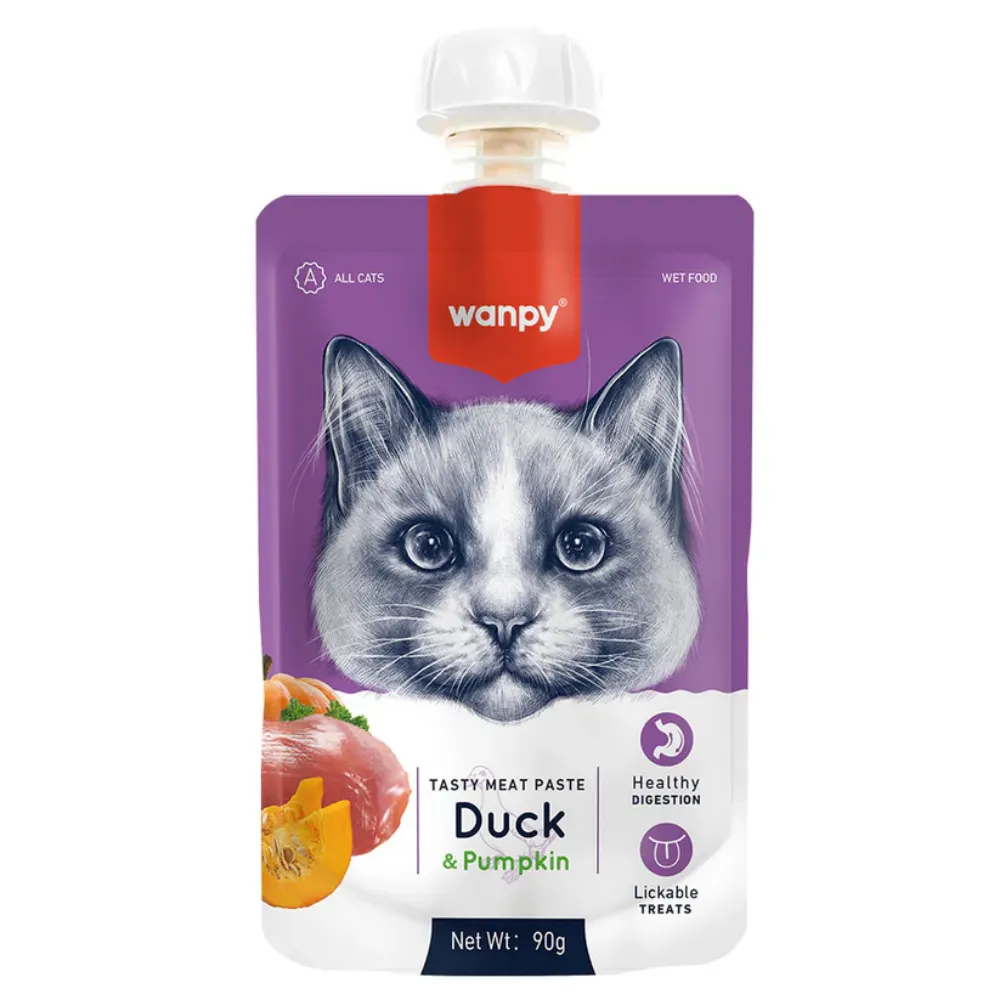 Wanpy Tasty Meat Paste Kedi Et Ezmesi Ördekli 90 Gr
