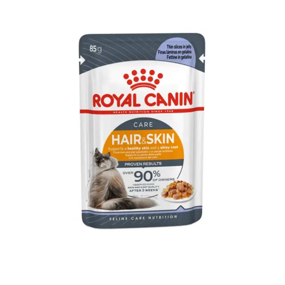 Royal Canin Hair Skin Jelly Yetişkin Kedi Yaş Maması