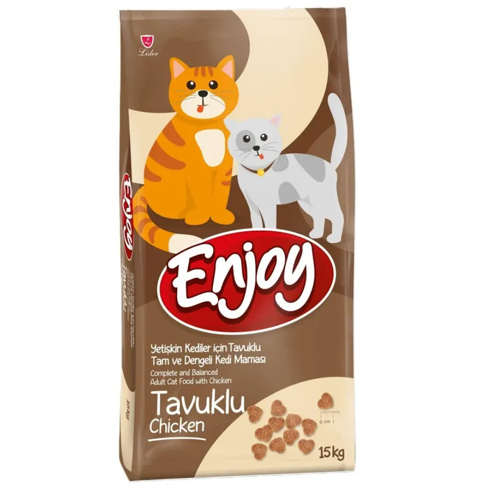 Enjoy Tavuklu Yetişkin Kedi Maması 15 Kg
