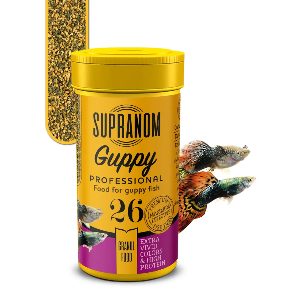 Supranom Guppy Balık Yemi Granul Food 100ml (26)