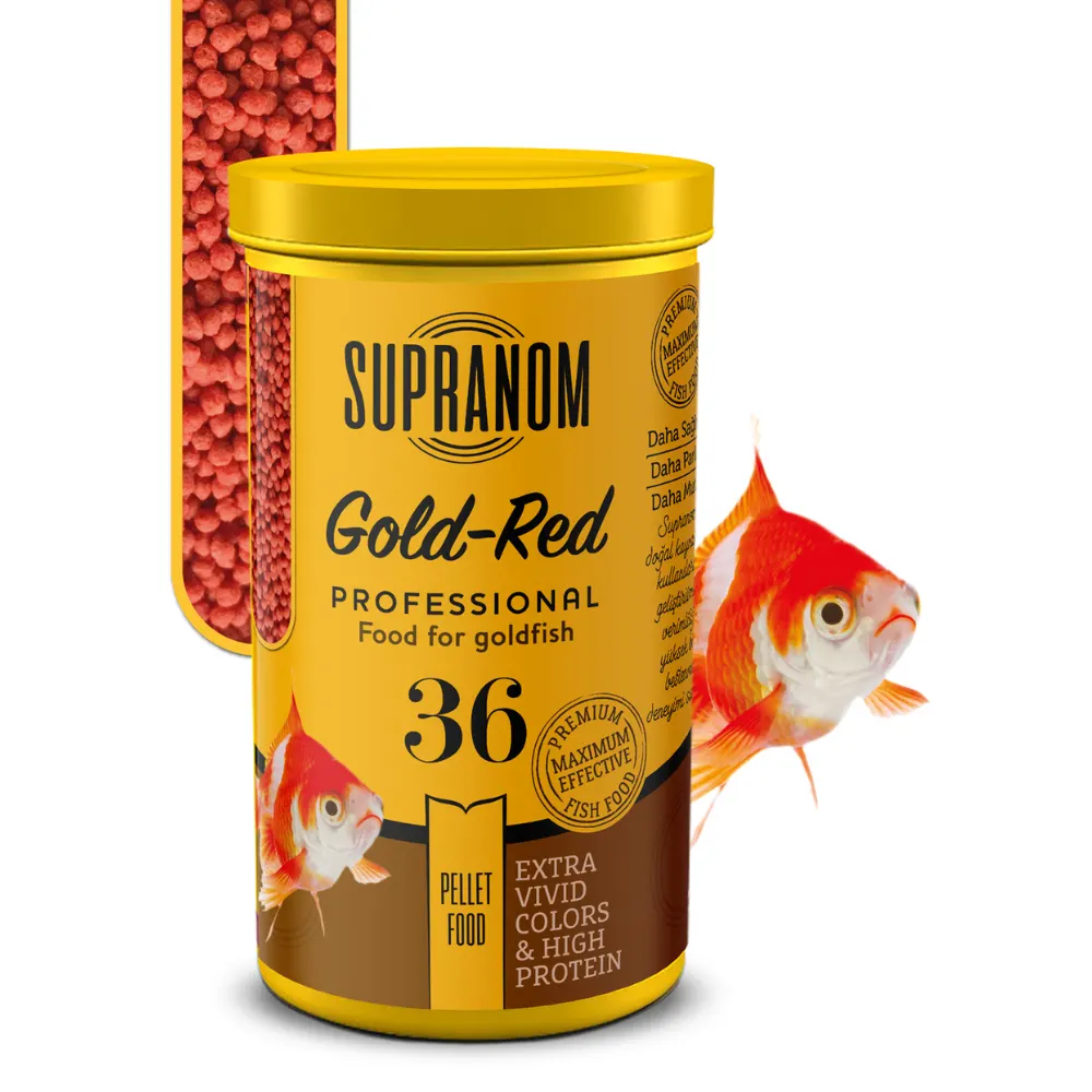 Supranom Japon Balık Yemi Gold-Red Pellet Food 250ml (36)