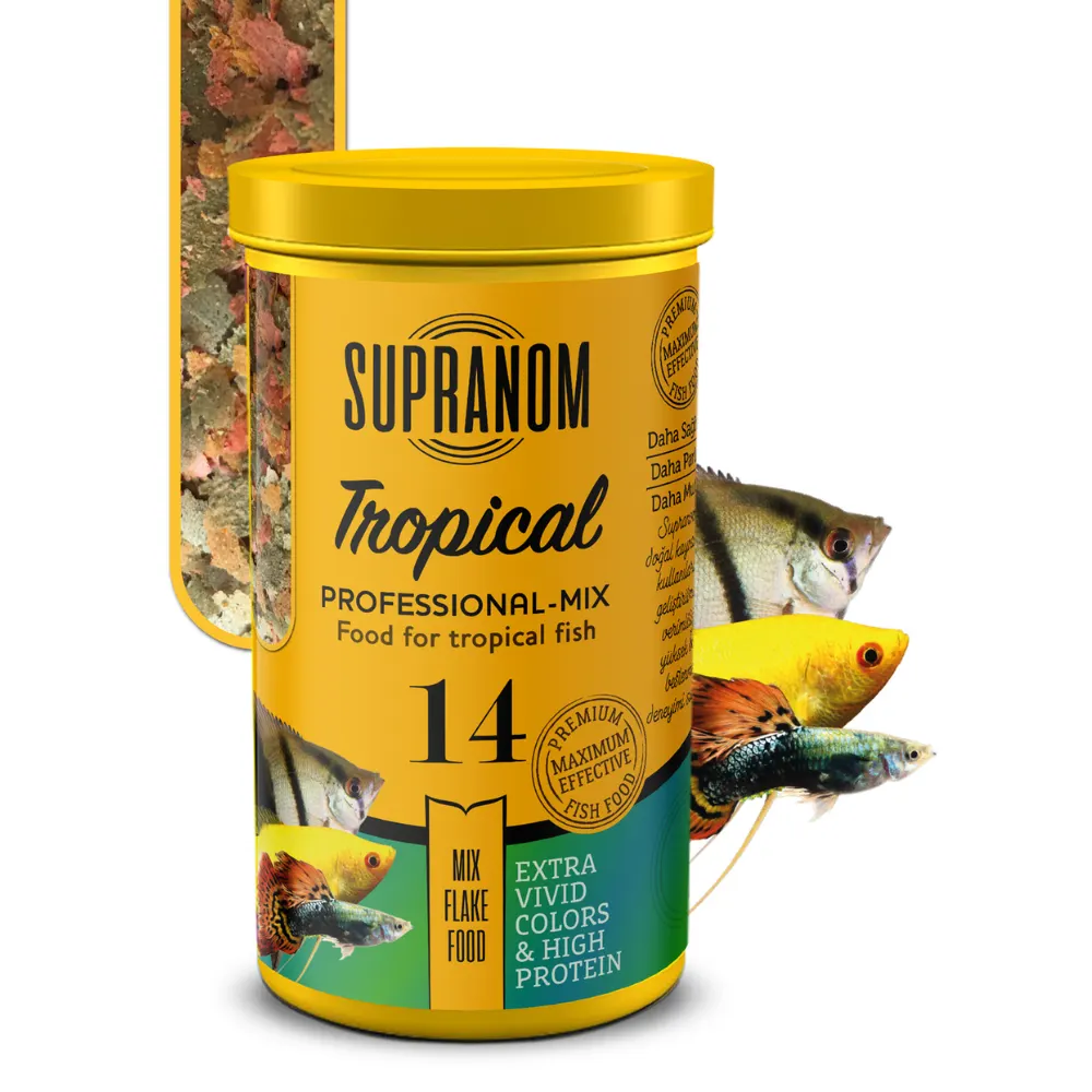 Supranom Tropical Balık Yemi Professional-Mix Flake Food 250ml (14)