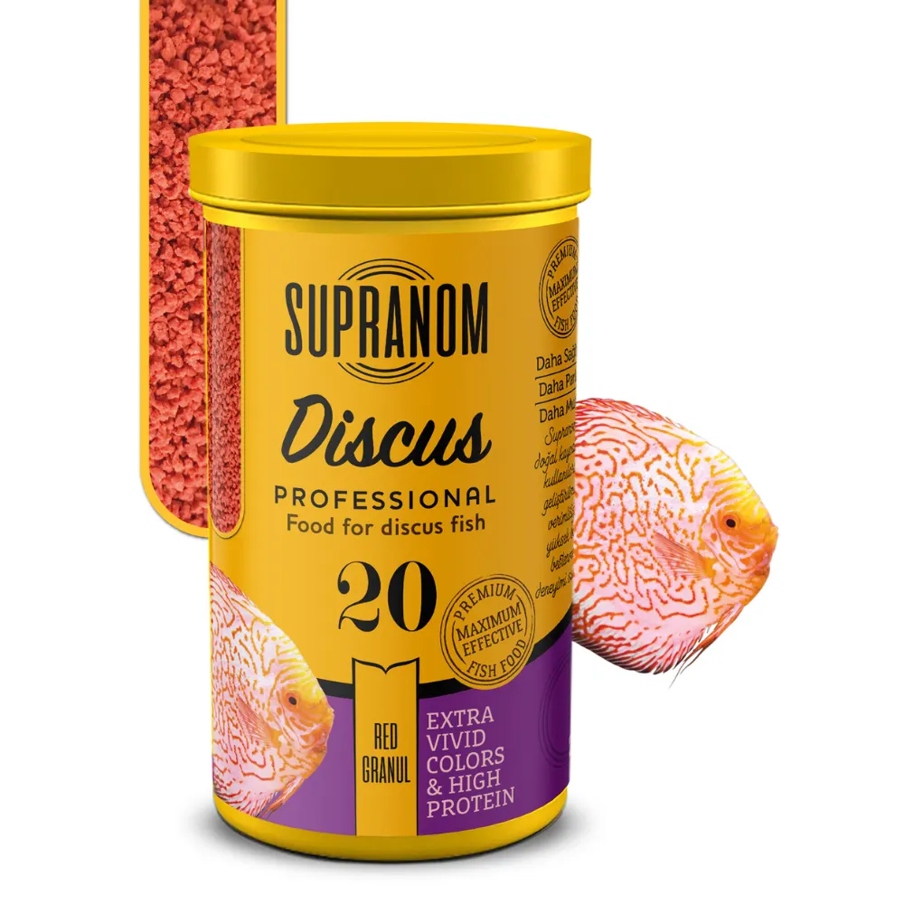 Supranom Discus Balık Yemi Red Granul 250ml (20)