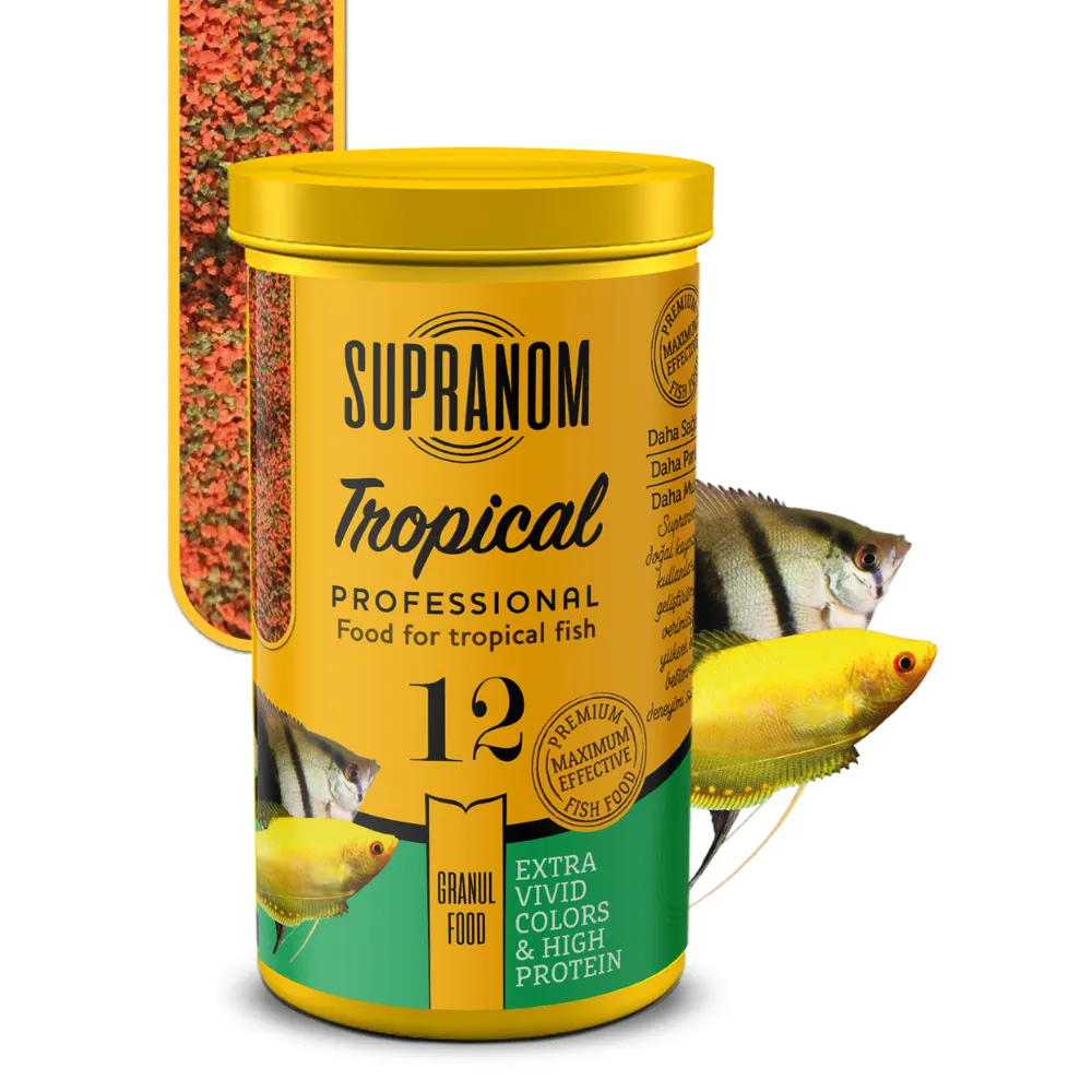 Supranom Tropical Balık Yemi Granul Food 250ml (12)