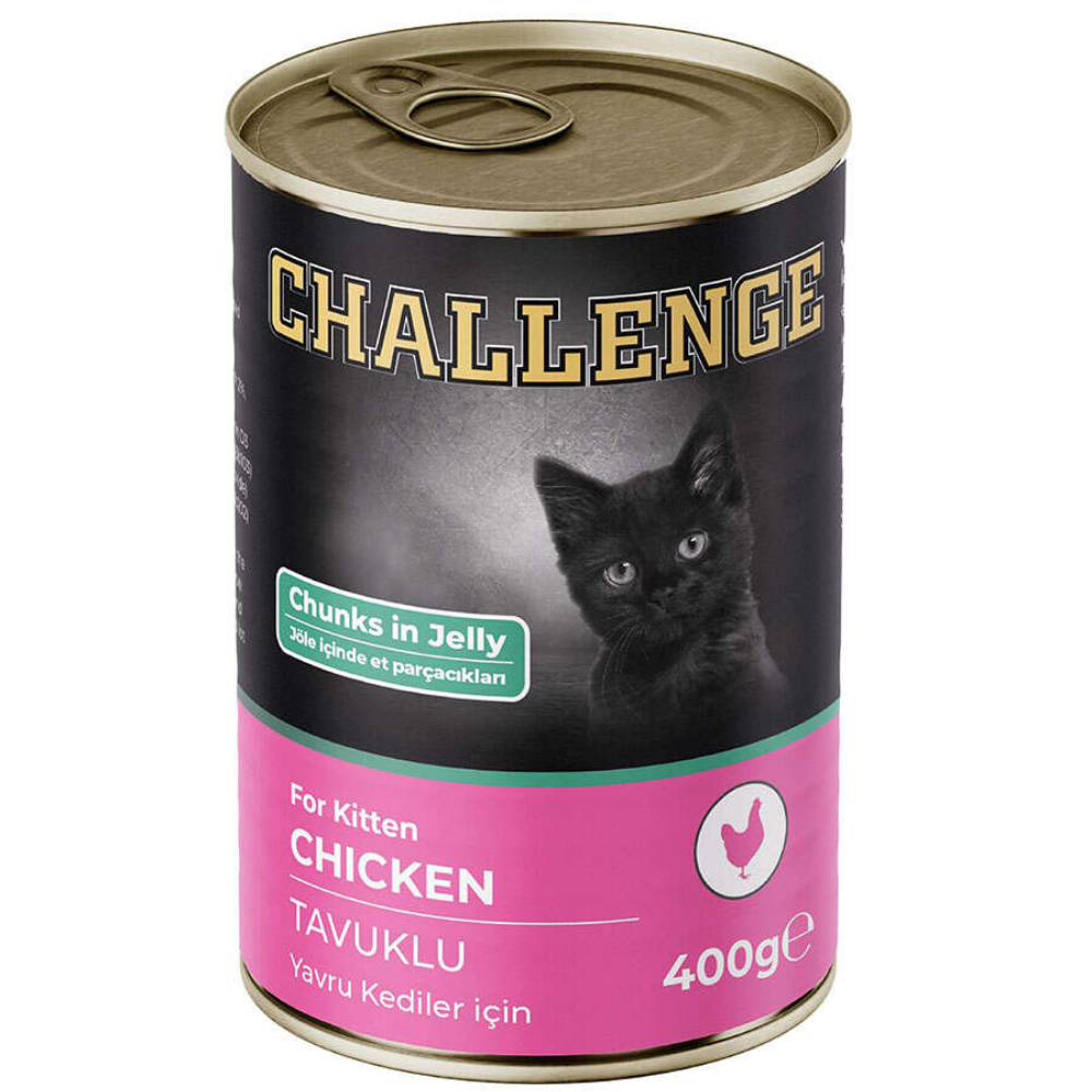 Challange Yavru Kedi Yaş Maması Tavuklu Konserve 400 Gr