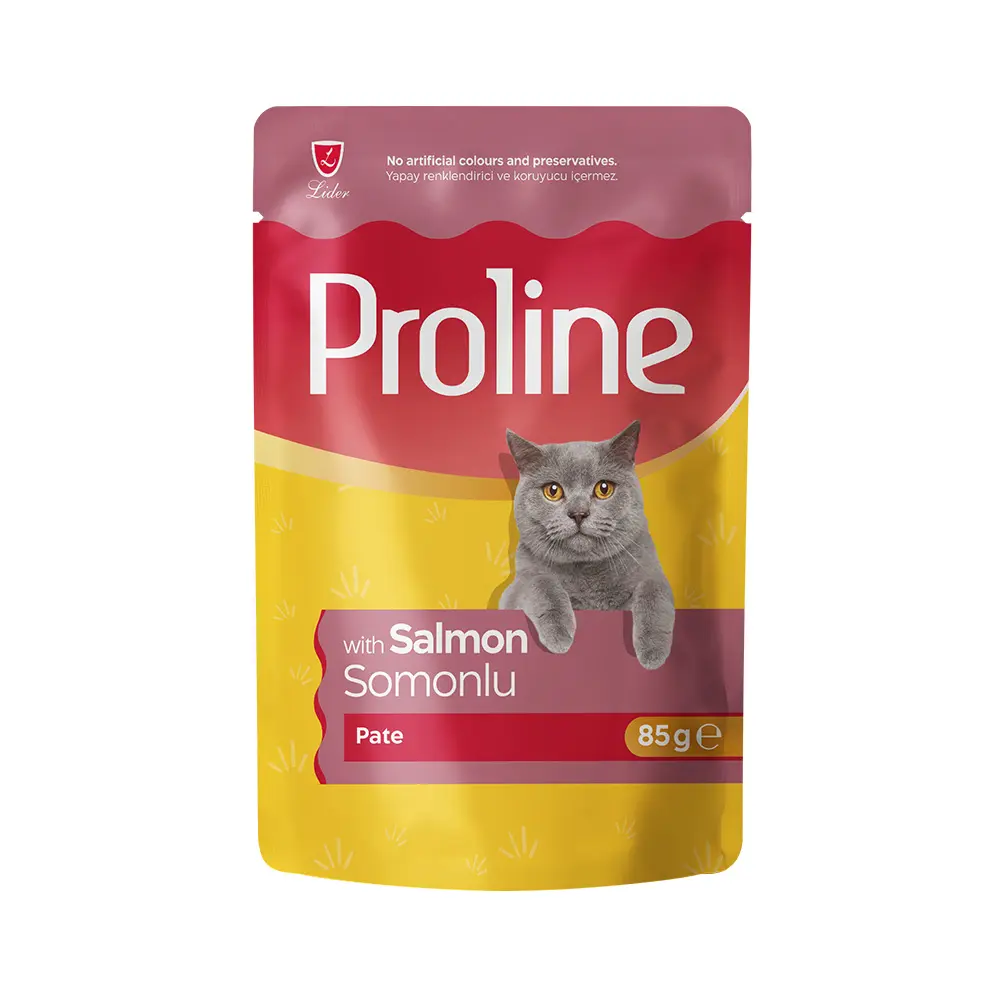 Proline Pouch Pate Yaş Kedi Maması Somonlu 85 gr