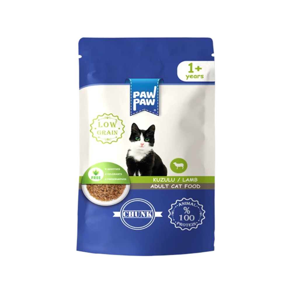 Pawpaw Pouch Yetişkin Kedi Maması Kuzu Etli 85 gr