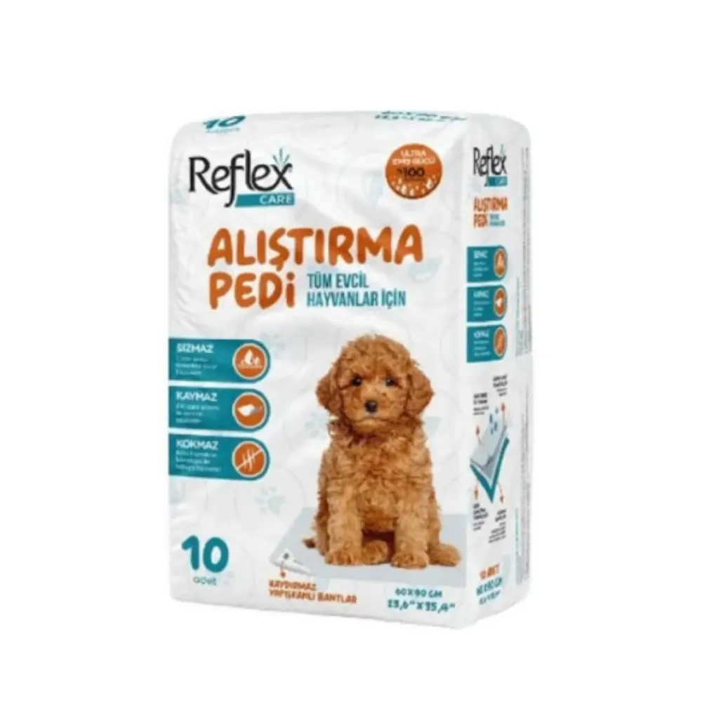 Reflex Care Kaydırmaz Tuvalet Eğitimi Köpek Alıştırma Pedi 60x90cm (10'lu)