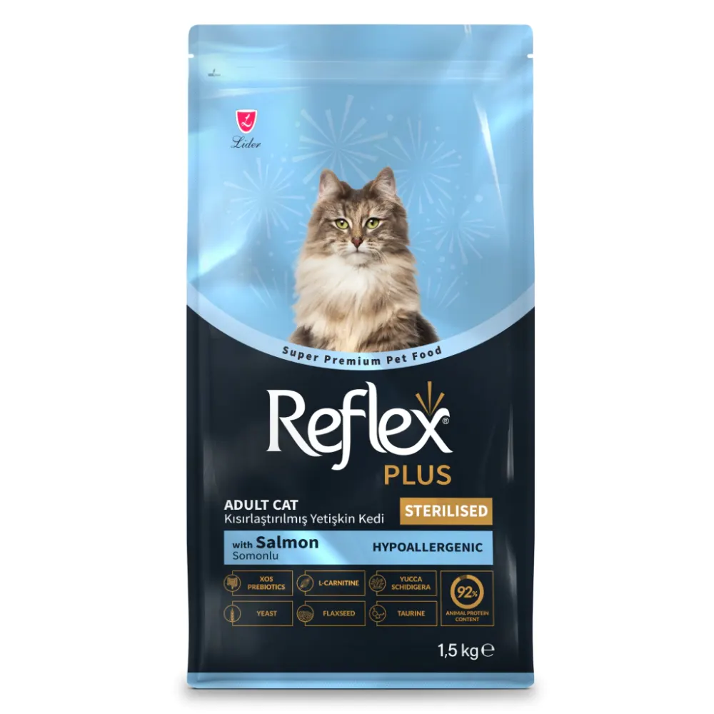 Reflex Plus Hipoalerjenik Somonlu Kısırlaştırılmış Kedi Maması 1,5 kg
