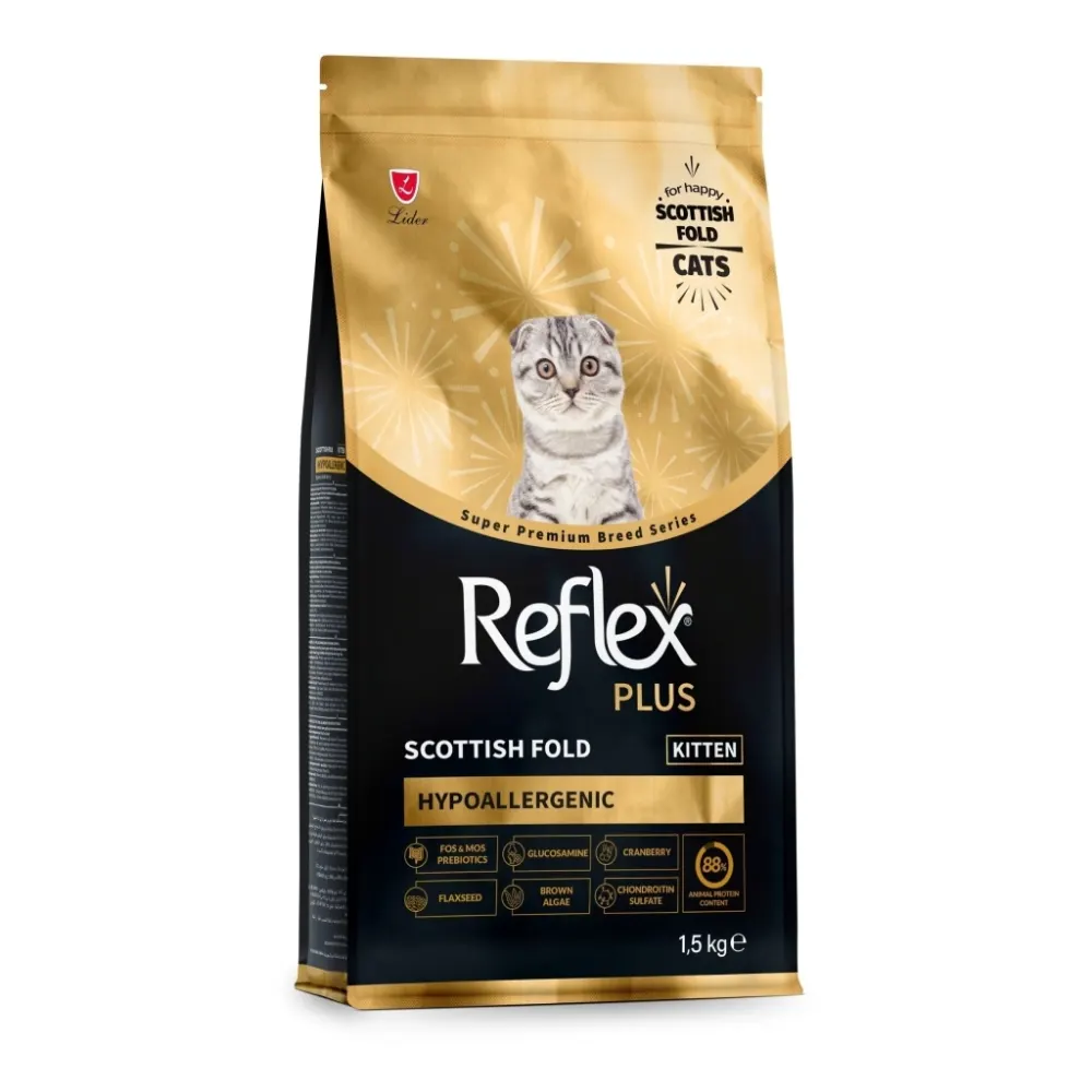 Reflex Plus Hipoalerjenik Scottish Fold Yavru Kedi Maması 1,5 kg