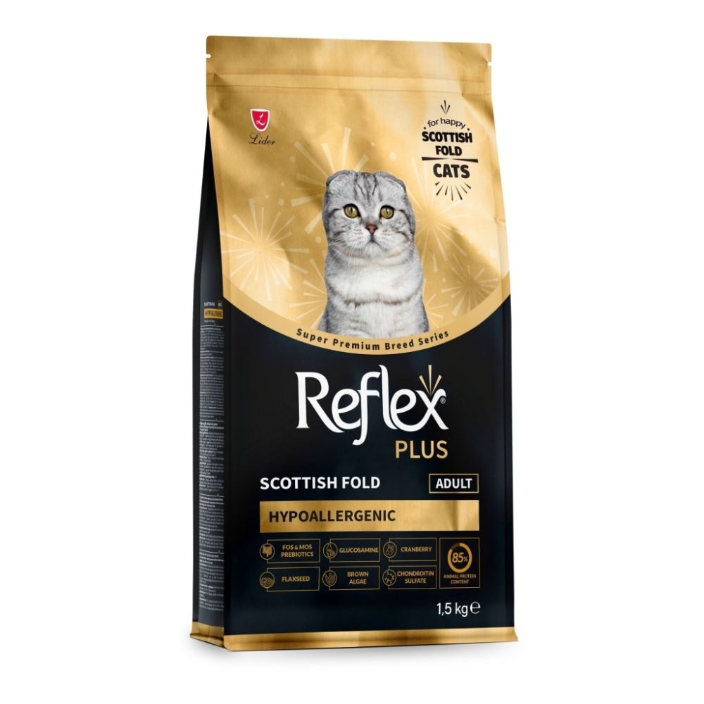 Reflex Plus Hipoalerjenik Scottish Fold Yetişkin Kedi Maması 1,5 kg