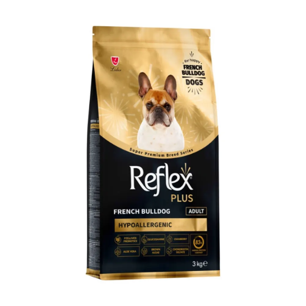Reflex Plus Hipoalerjenik French Bulldog Yetişkin Köpek Maması 3 kg