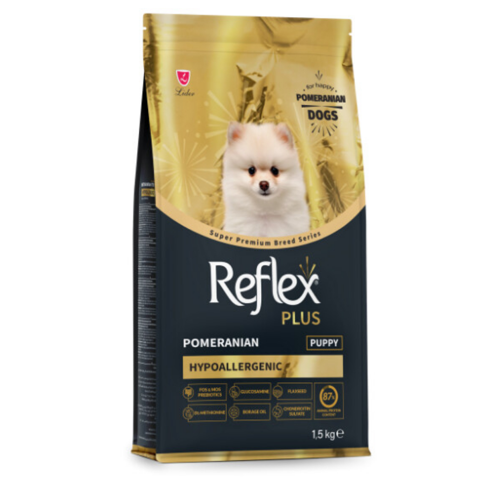 Reflex Plus Hipoalerjenik Pomeranian Yavru Köpek Maması 1,5 kg