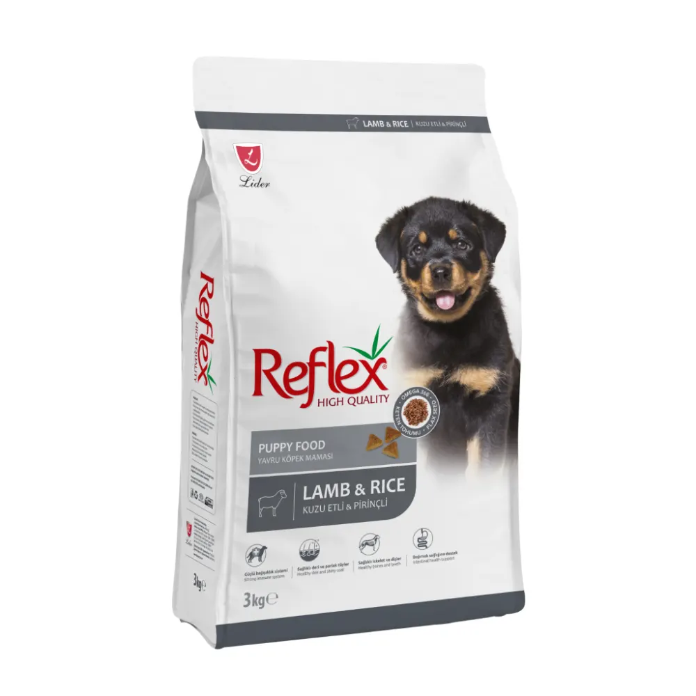 Reflex Kuzu Etli ve Pirinçli Yavru Köpek Maması 3 kg