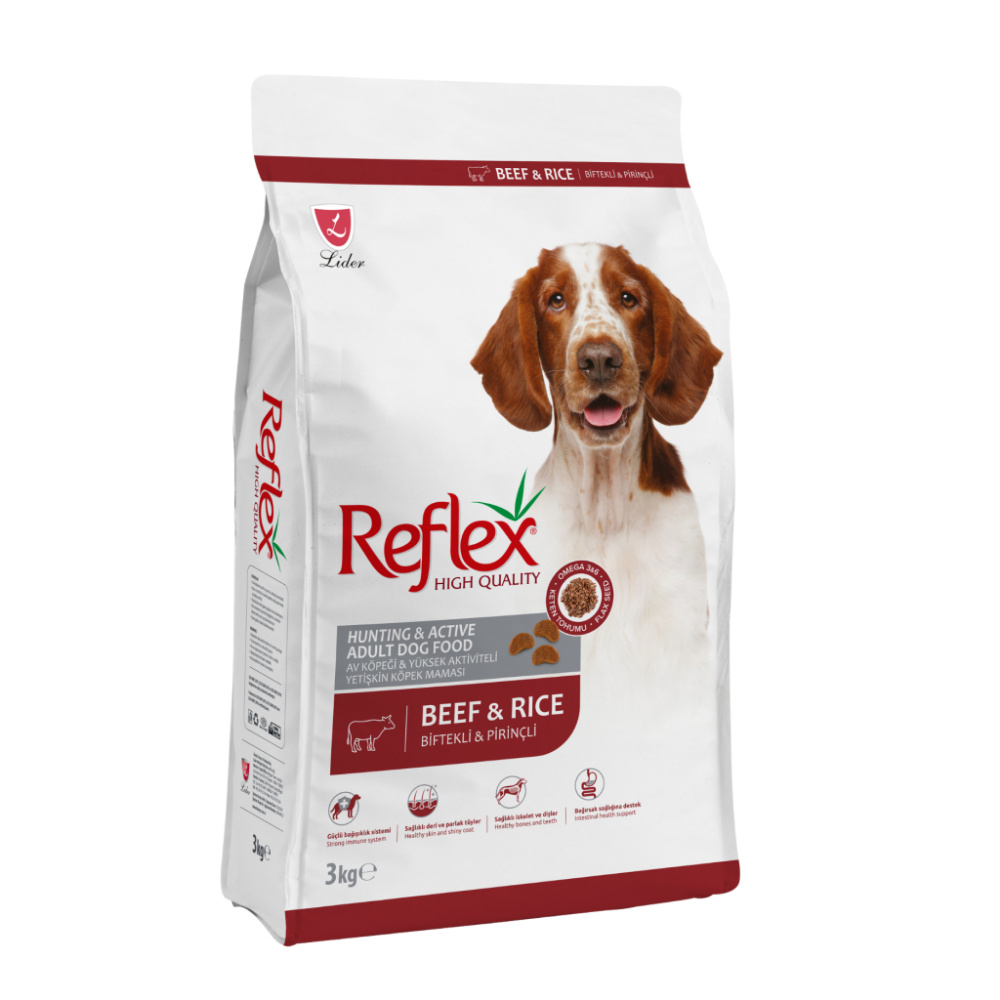 Reflex Active Biftekli Yetişkin Köpek Maması 3 kg