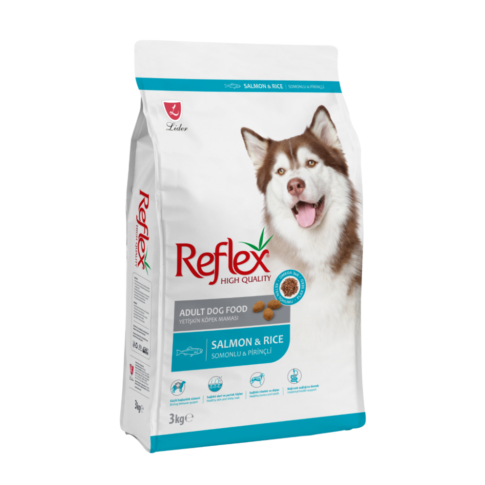 Reflex Somonlu ve Pirinçli Yetişkin Köpek Maması 3 kg