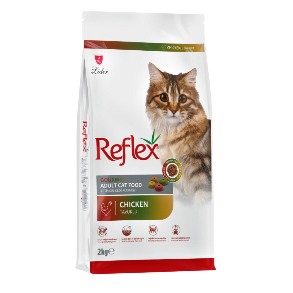 Reflex Multi Color Tavuklu ve Pirinçli Yetişkin Kedi Maması 2 kg