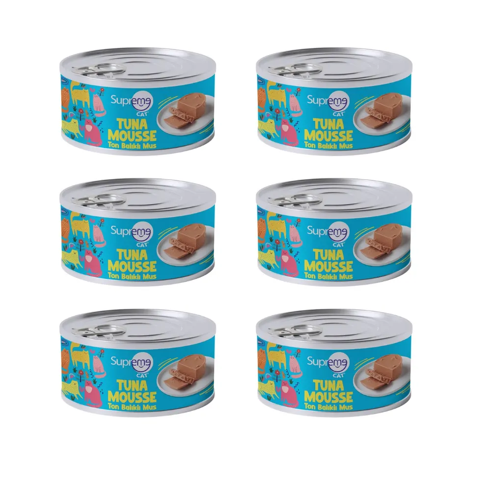 Supreme Cat Ton Balıklı Püre Kedi Konservesi 85 Gr x 6 Adet