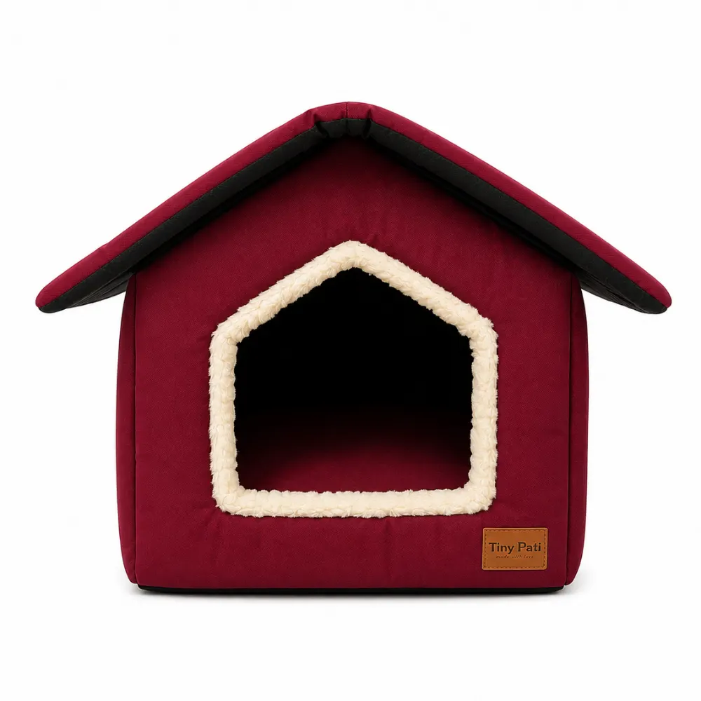 Tiny Pati Su Geçirmez Lüx Ev Tipi Kedi Evi ve Küçük Irk Köpek Evi