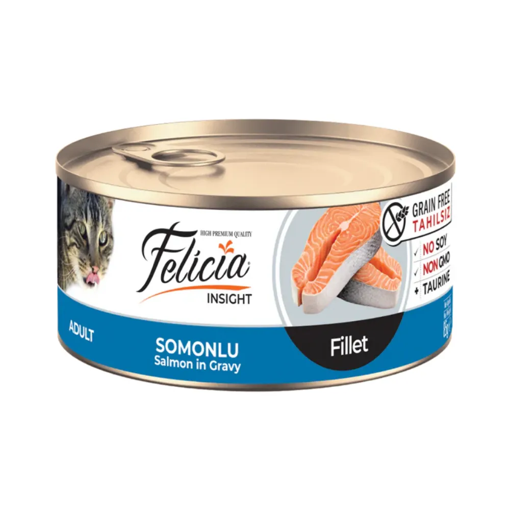 Felicia Fileto Somonlu Tahılsız Yetişkin Kedi Konservesi 85gr