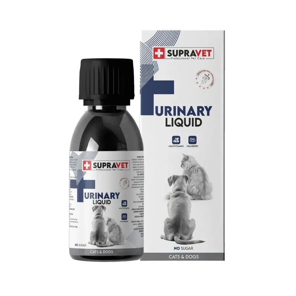 Supravet Urinary Kedi ve Köpek İçin İdrar Sağlığı Sistem Destekleyici Sıvı Damla 100ml