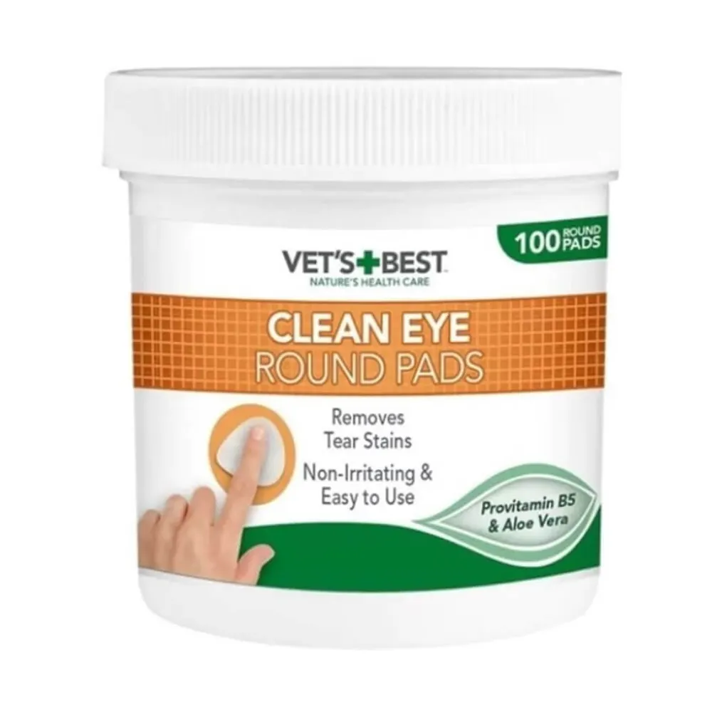 Vets Best Kedi ve Köpek Göz Temizleme Parmak Pedi 100lü