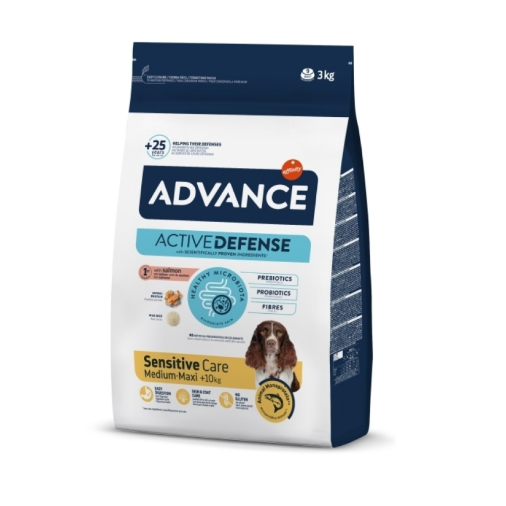 Advance Sensitive Care Somonlu Orta ve Büyük Irk Yetişkin Köpek Maması 3kg